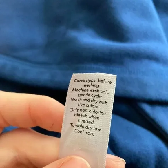 Athleta Women's Stretchy Blue Athleisure Side Zip Long Pullover Top Size S - Picture 6 of 12